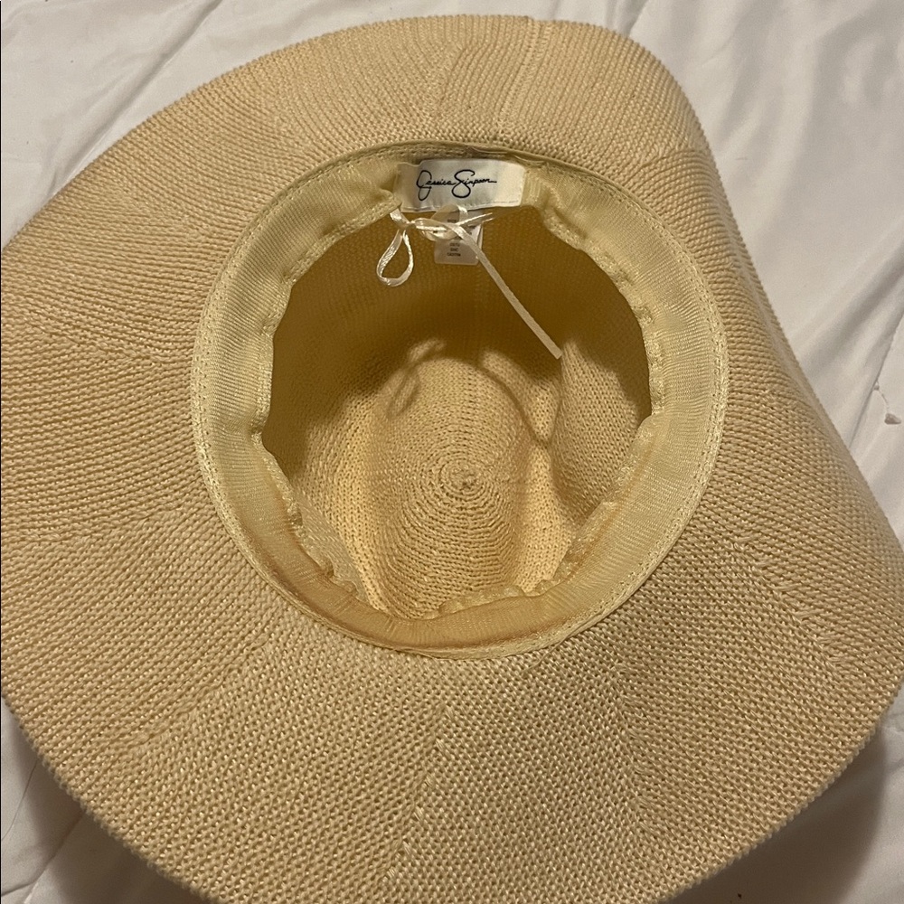 Jessica Simpson Beige Braided Band Hat - Picture 2 of 2